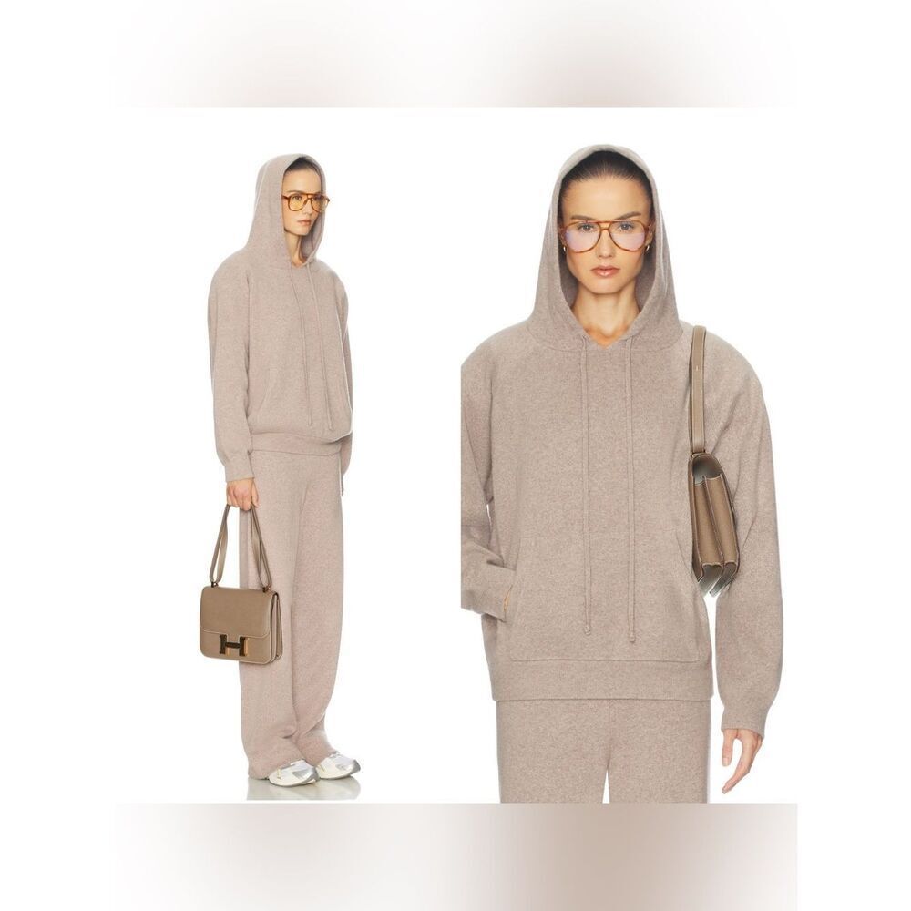 NWT HELSA Saylor Cashmere hoodie + pant set in “Taupe”